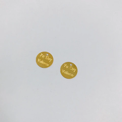 MONEDA YO SOY VALIOSO BAÑO DE ORO T5207
