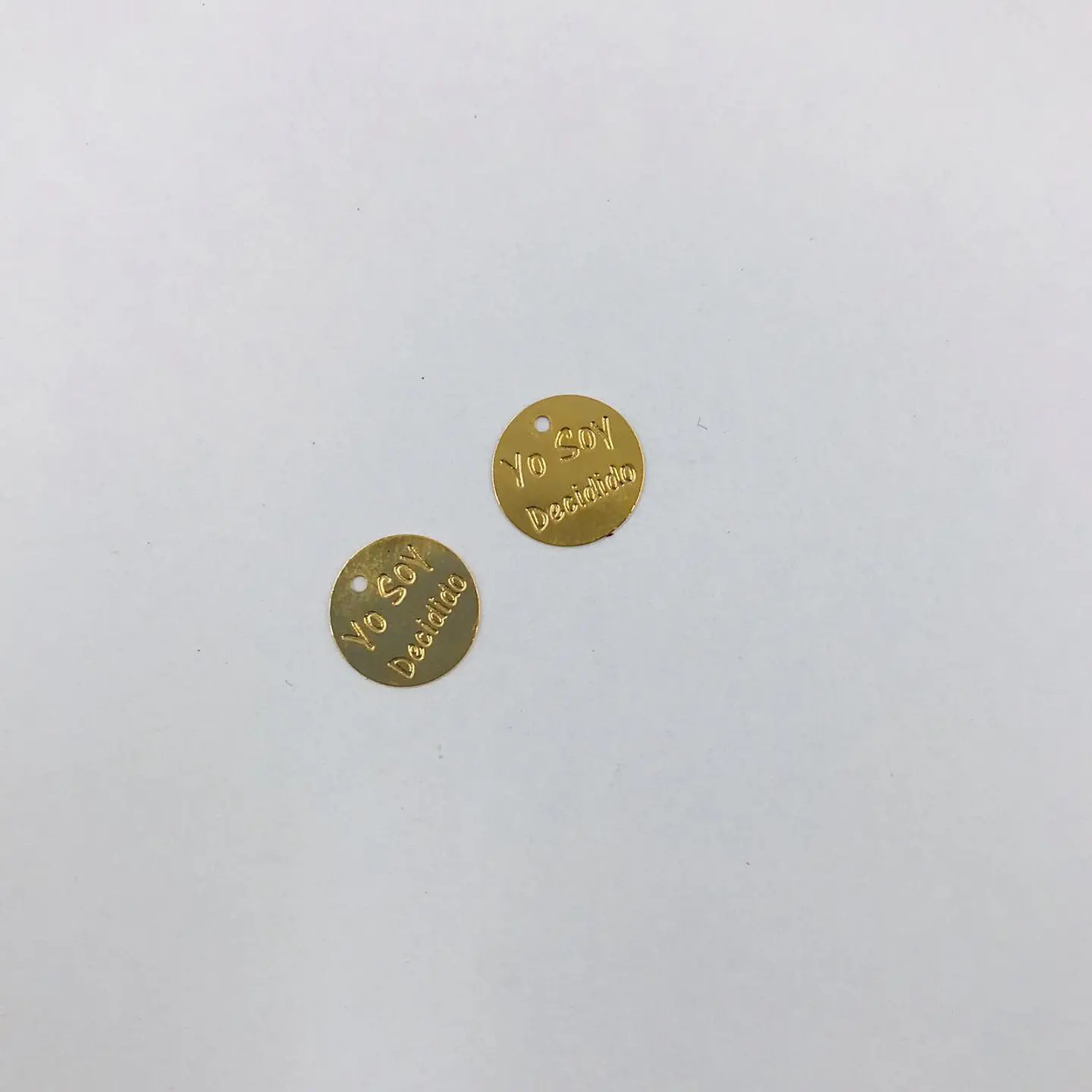 MONEDA YO SOY DECIDIDO BAÑO DE ORO T5168 1