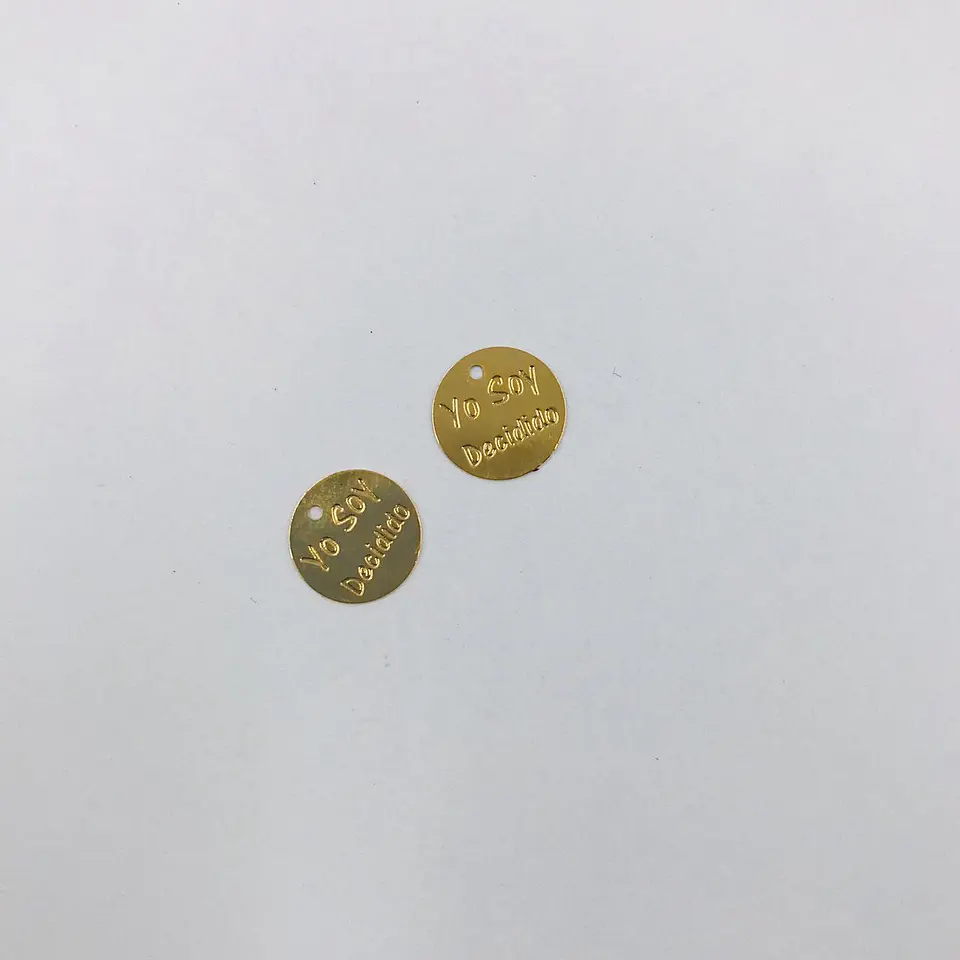 MONEDA YO SOY DECIDIDO BAÑO DE ORO T5168 1