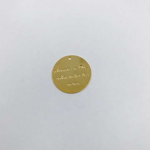 PLACA MENSAJE  BAÑO DE ORO  T10080