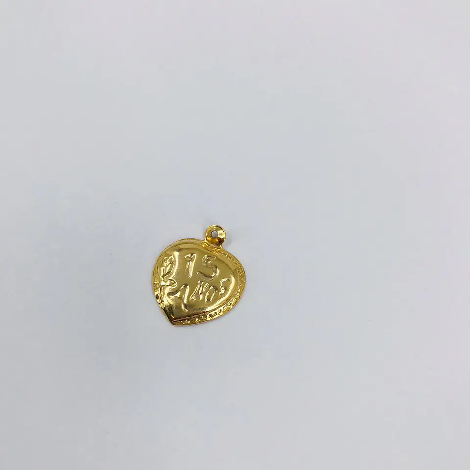 CORAZÓN BAÑO DE ORO T1317 1