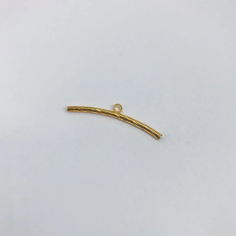 TUBO GRABADO BAÑO DE ORO T5920