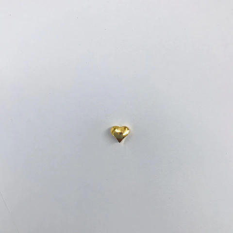 CORAZÓN BAÑO DE ORO T6136