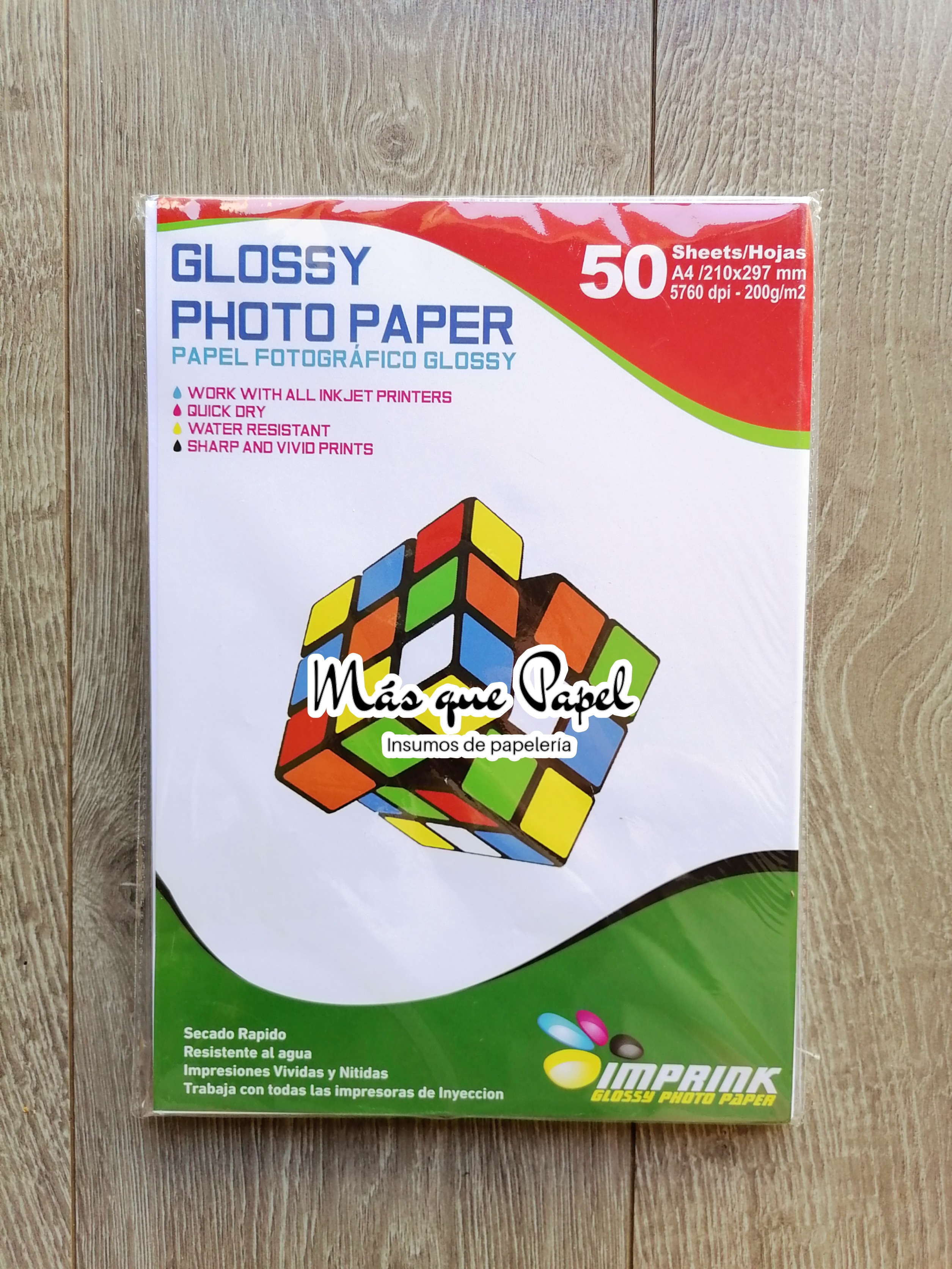 Papel Fotográfico Glossy Imprink A4 4