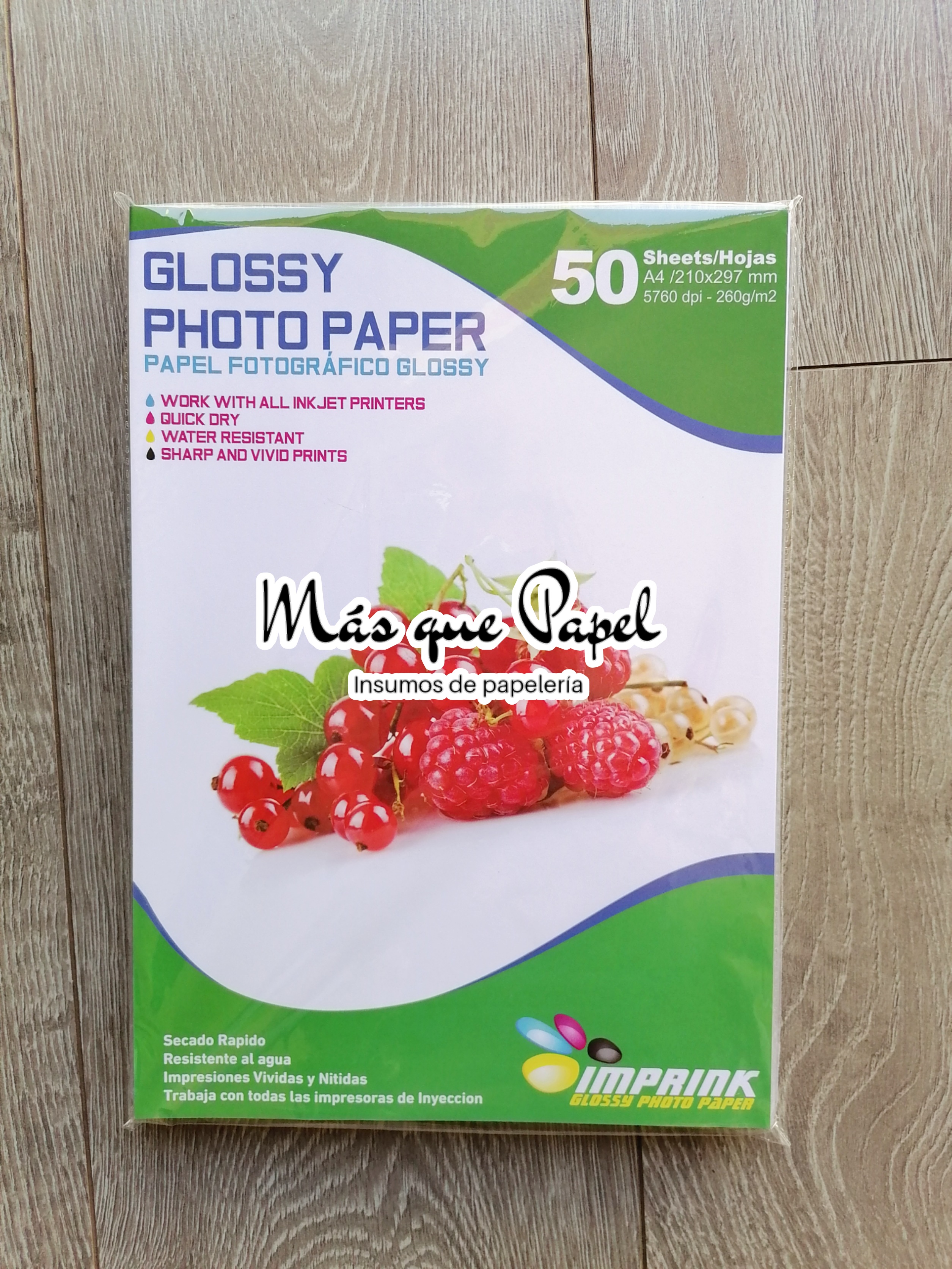 Papel Fotográfico Glossy Imprink A4 6