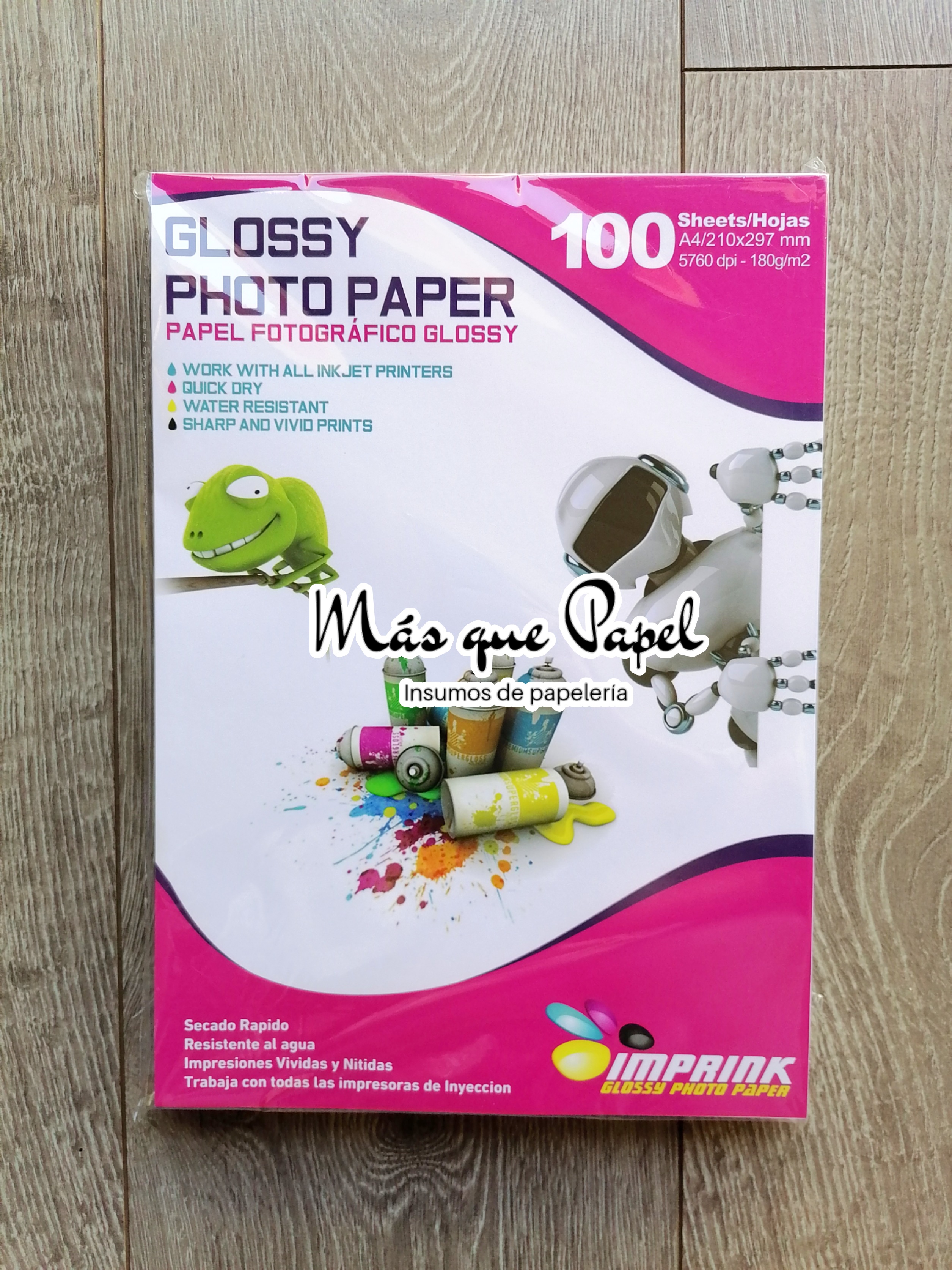 Papel Fotográfico Glossy Imprink A4 3