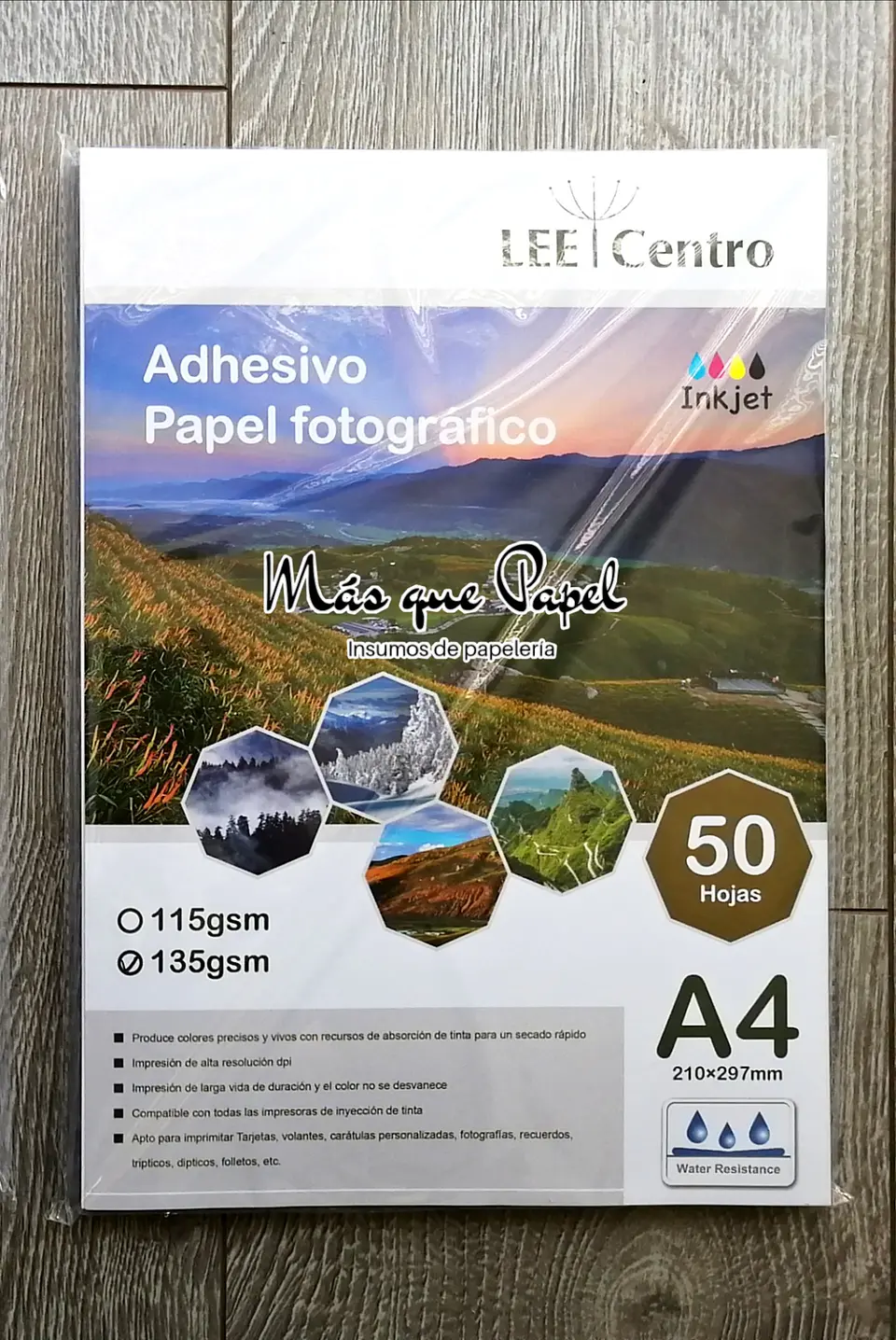 Papel Fotográfico Adhesivo A4 Lee 2