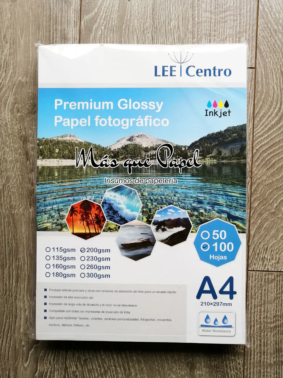 Papel Fotográfico Glossy A4 Lee (135 grs a 300 grs) 3