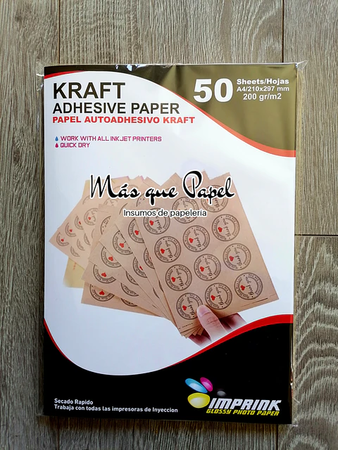 Papel Kraft Adhesivo