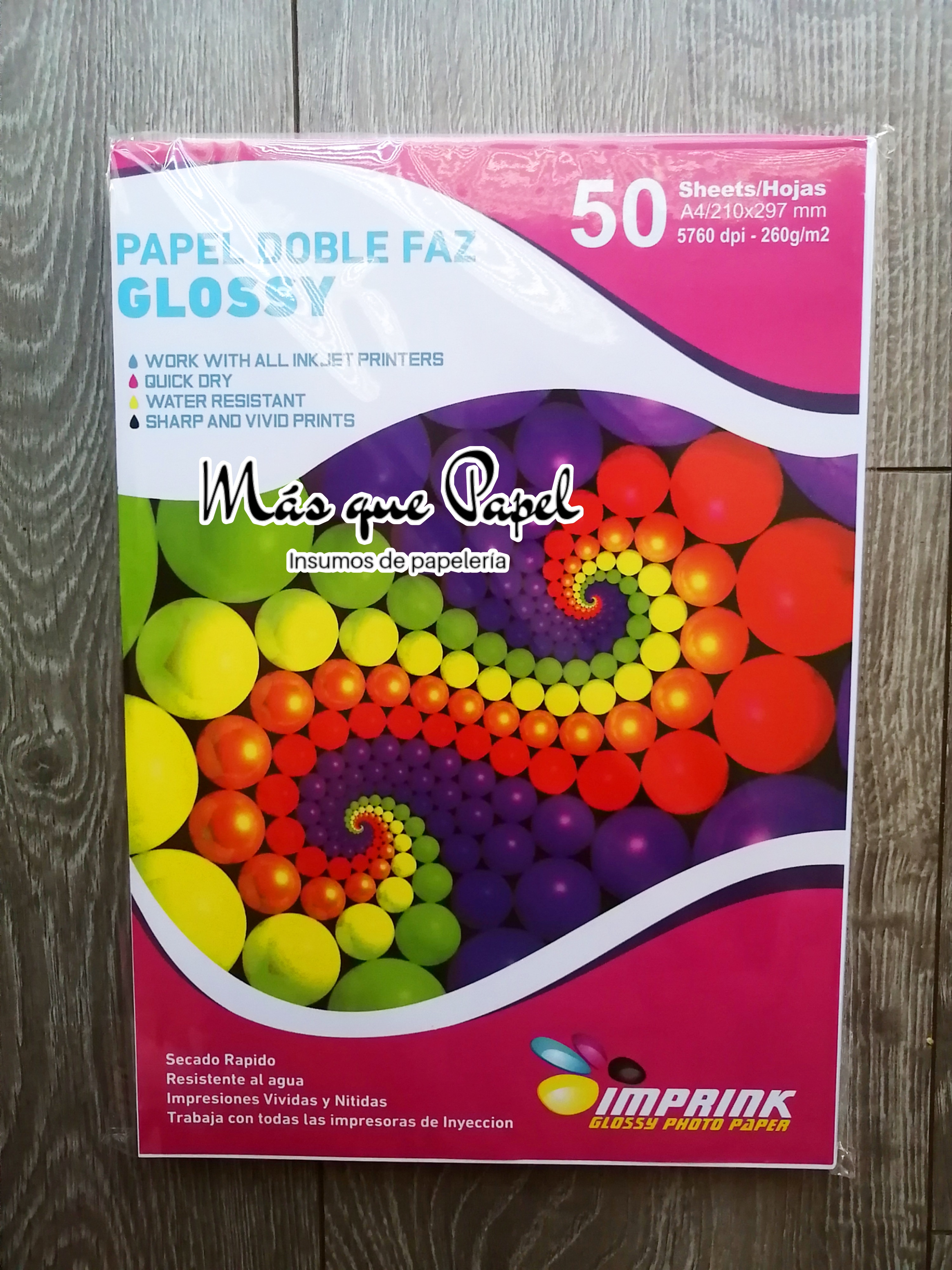 Papel Fotográfico Doble Faz Imprink 4