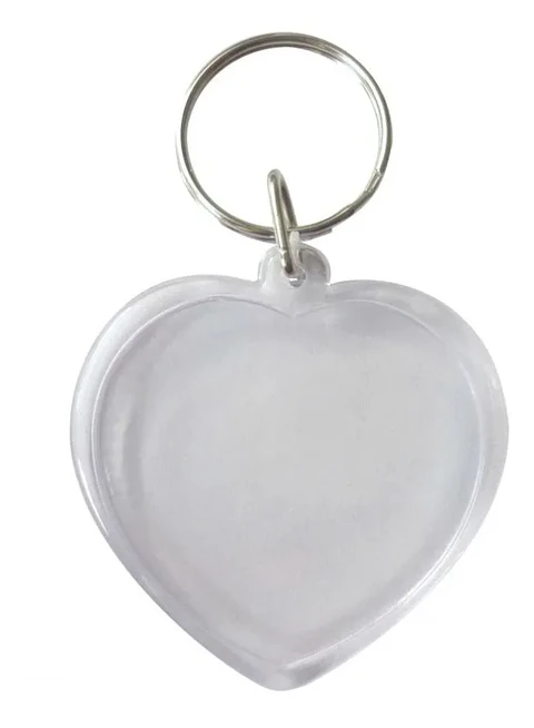 Llavero Acrilico Porta foto Corazón