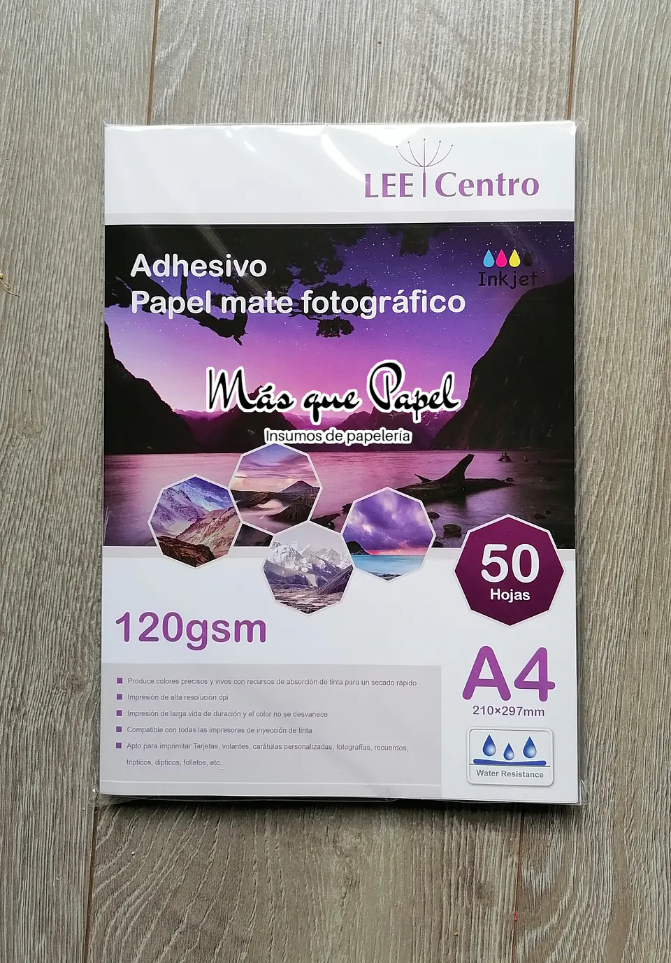 Papel Fotográfico Adhesivo matte Lee 1