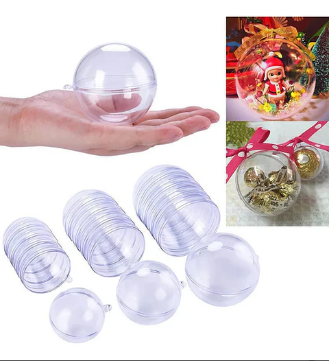 Esferas Transparentes 8 cms MAYORISTA