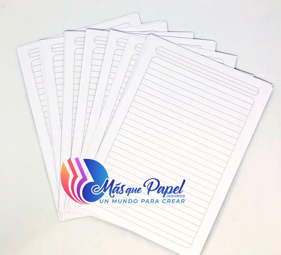 Papel Bond 105 grs impreso 2