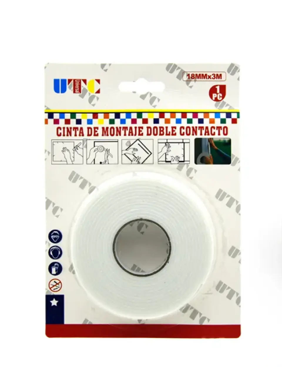 Cinta Espuma doble contacto 18 mm 7