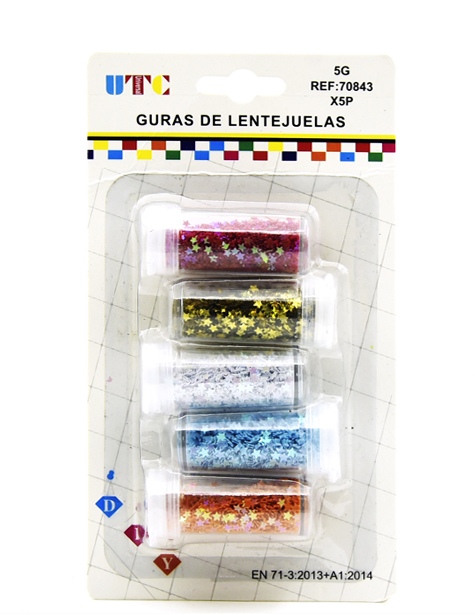 Lentejuelas en Tubos Cortos 3
