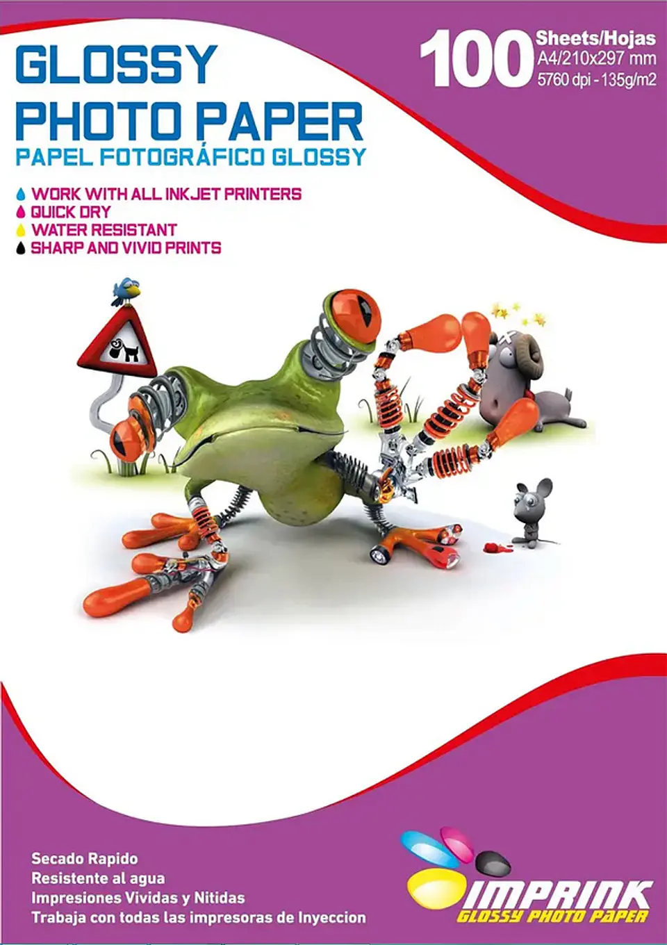 Papel Fotográfico Glossy Imprink A4 2