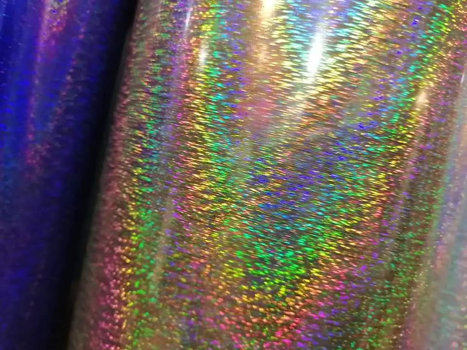 Vinilo Textil Holográfico Líneas 3