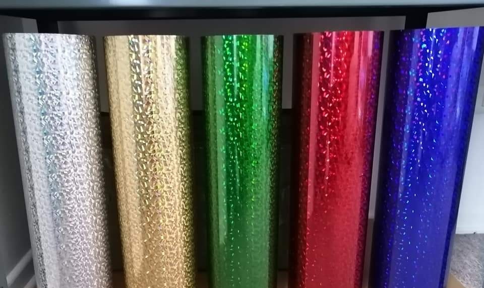 Vinilo Textil Holográfico Vidrio Roto 1