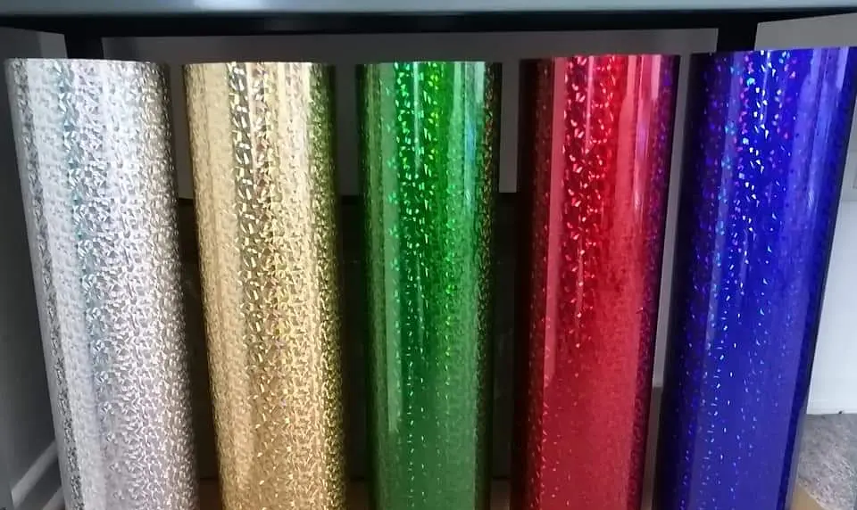 Vinilo Textil Holográfico Vidrio Roto 1