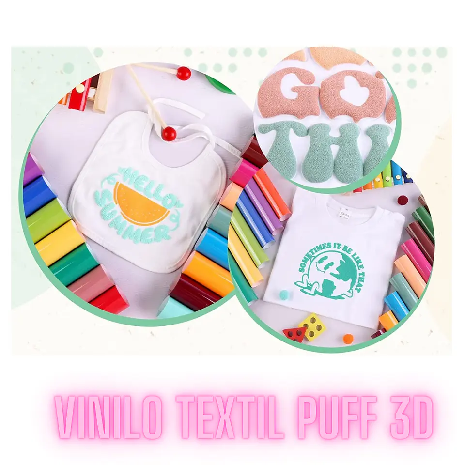 Vinilo Textil Puff 3D 2