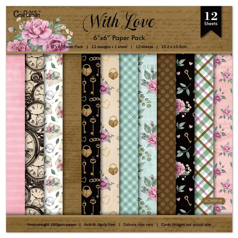 Set de Papel con diseño 15x15 1