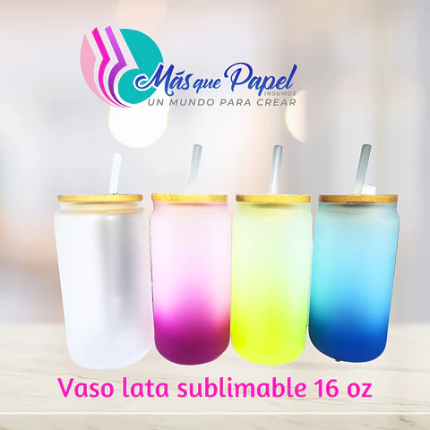 Vaso lata sublimable 16 oz