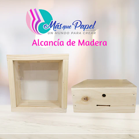 Alcancía de Madera