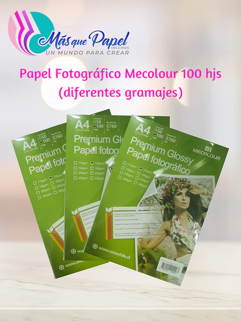 Papel Fotográfico Mecolour
