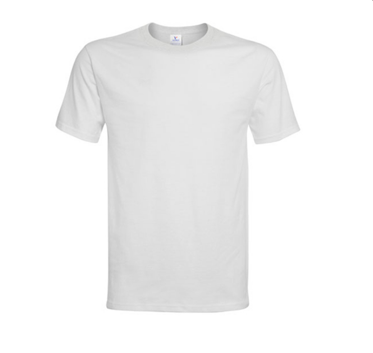 Polera Blanca Algodón Adulto Tubular 2