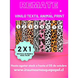 Vinilo Textil Animal Print PROMOCION 2 X 1