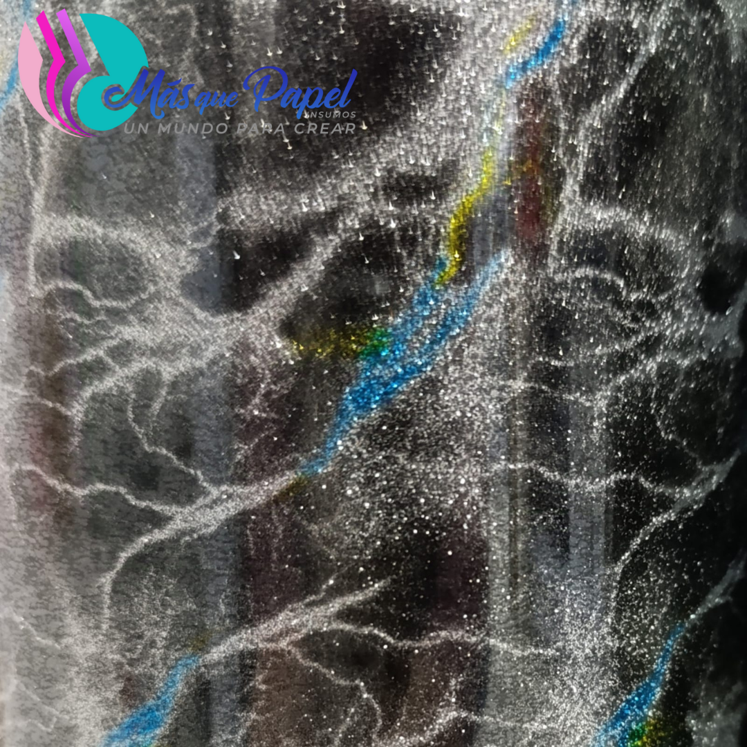 Vinilo Textil Glitter Rayos  5