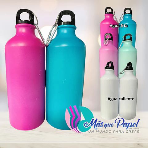 Botellas Sublimables Cambia de color