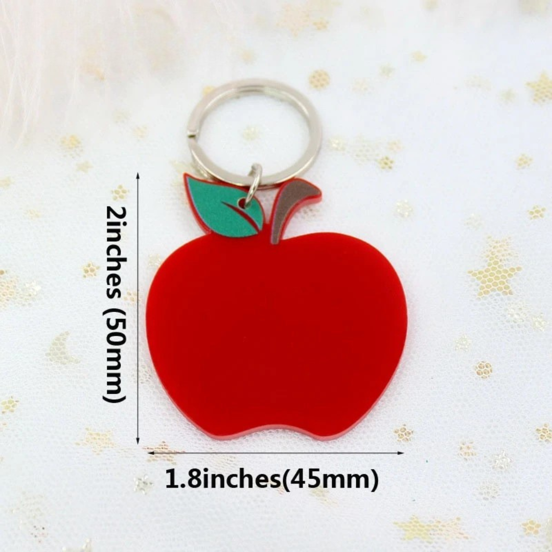 Llavero acrílico Manzana 4