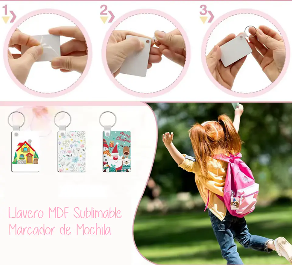 Llavero Identificador de Mochila 4