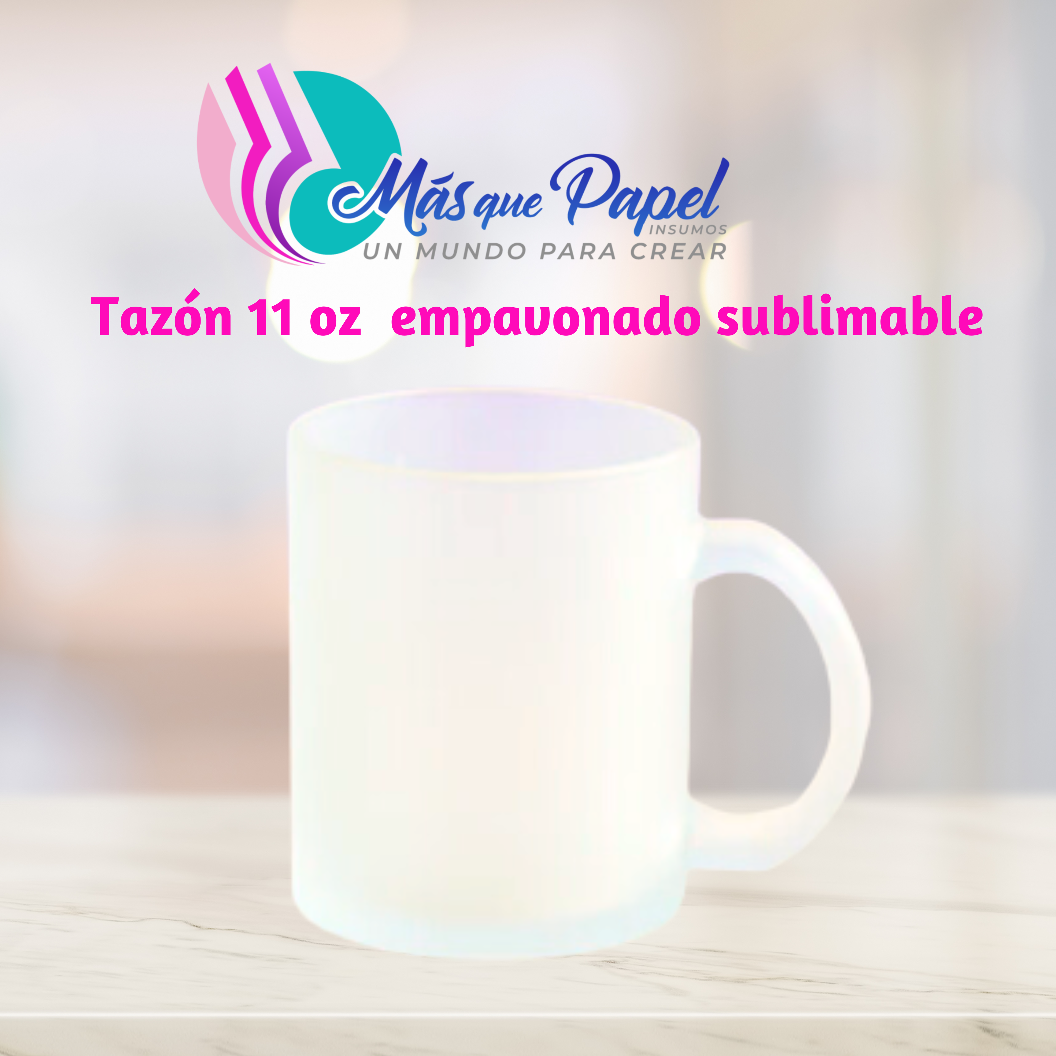 Tazón cristal empavonado 11 oz (sublimable) 1