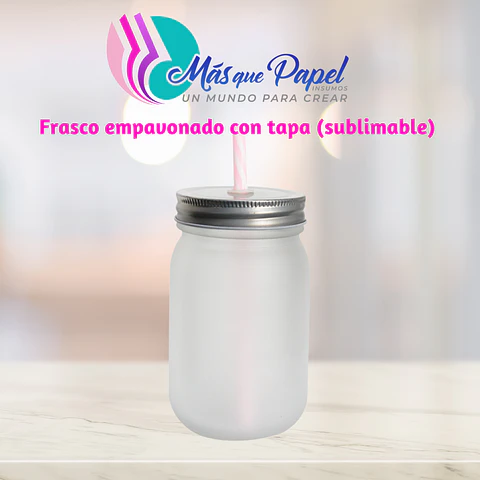 Frasco Jarrito con tapa Empavonado (Sublimable)