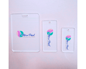 Set Identificadores de Mochila transparentes