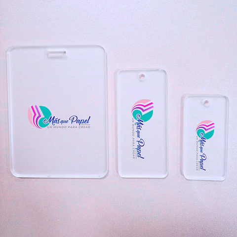Set Identificadores de Mochila transparentes