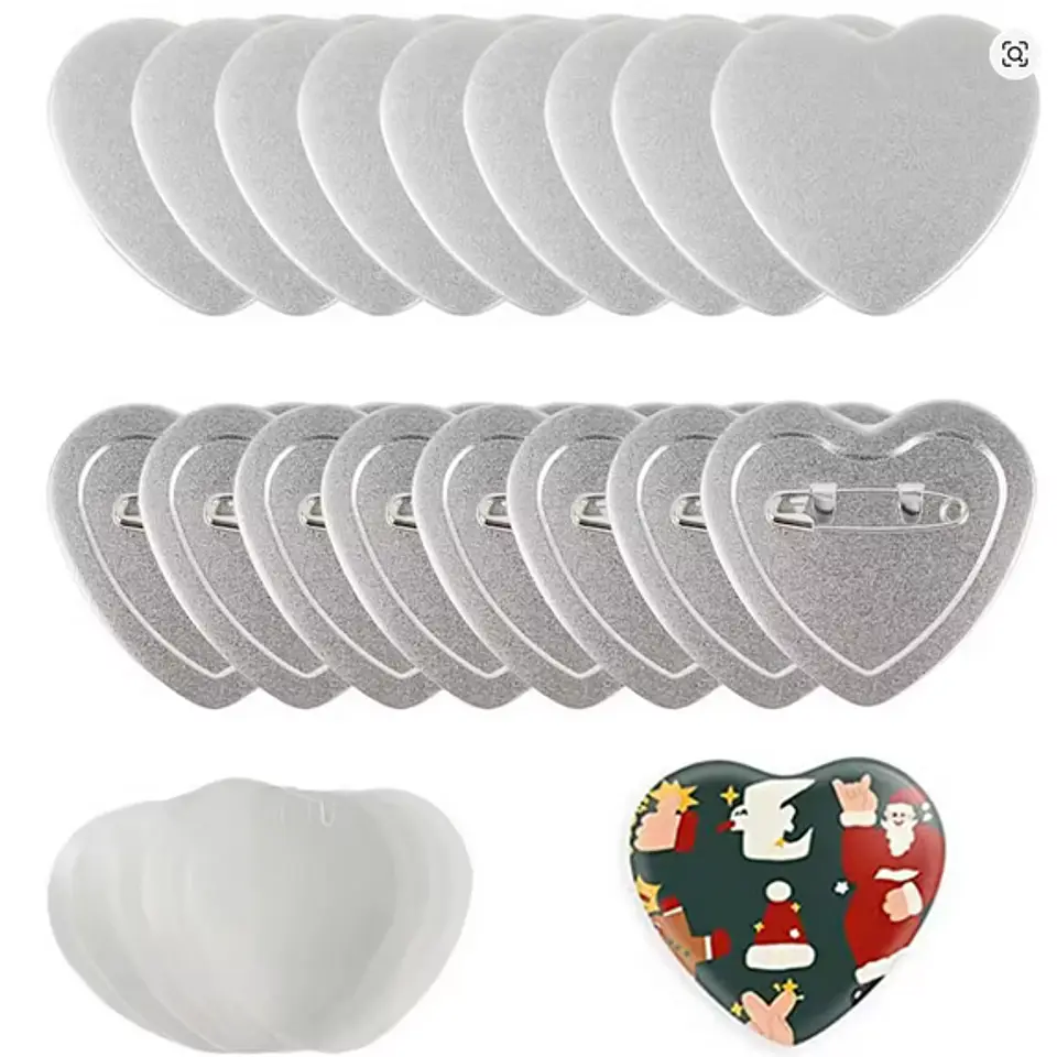 Chapita Alfiler Corazón 58 mm 1