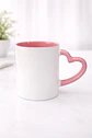 Tazón 11 oz Asa de corazón e interior de color - Miniatura 3