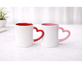 Tazón 11 oz Asa de corazón e interior de color