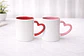 Tazón 11 oz Asa de corazón e interior de color - Miniatura 1