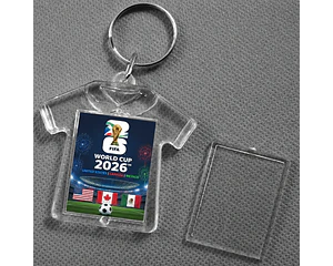 Llavero Acrilico Porta foto Camiseta