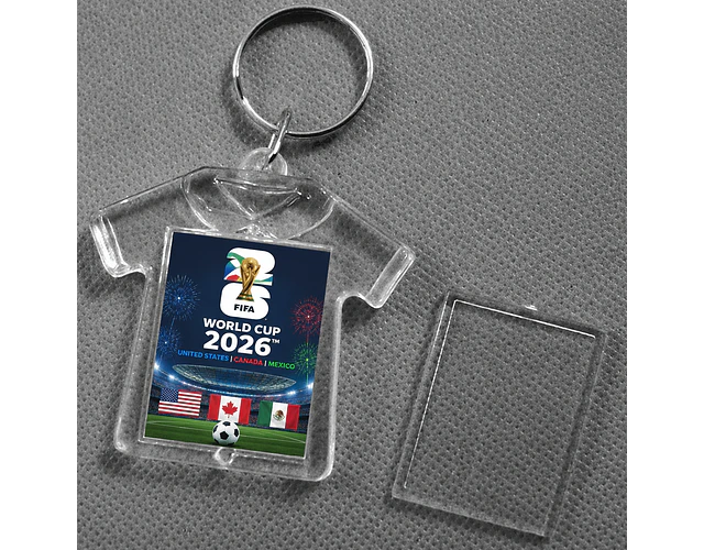 Llavero Acrilico Porta foto Camiseta