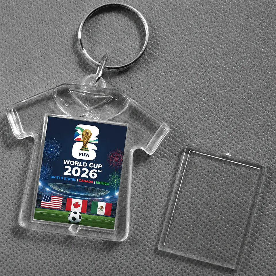 Llavero Acrilico Porta foto Camiseta 1