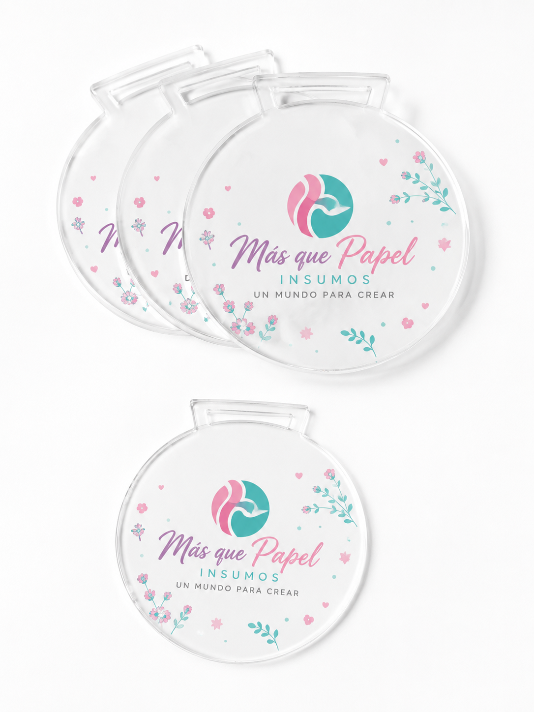 Medalla Sublimable Transparente