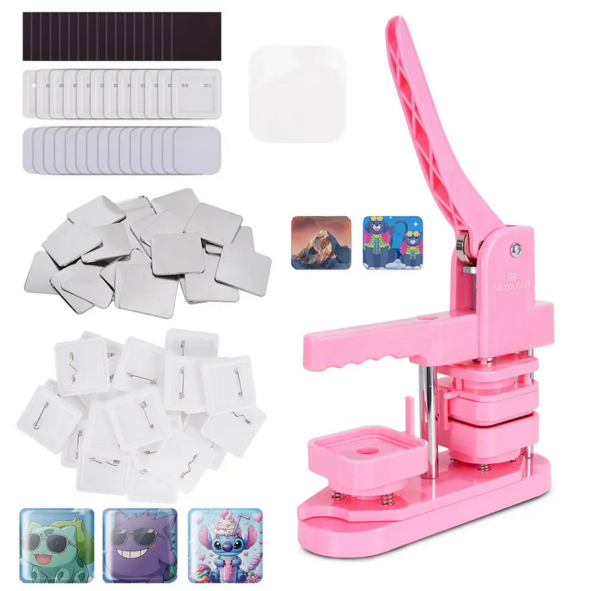 Máquina de chapitas cuadrada + 50 chapitas de regalo! 2