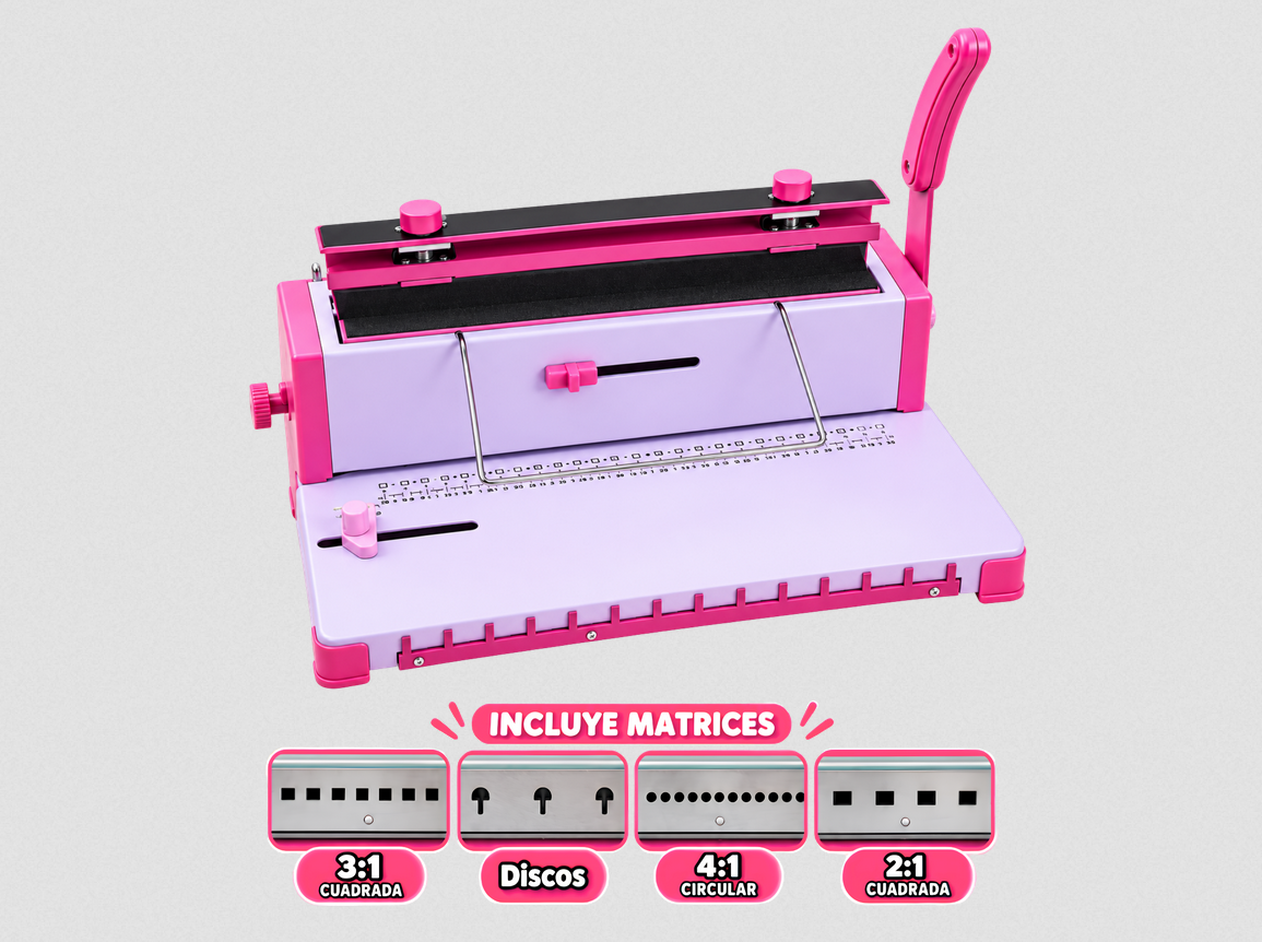 Anilladora All in Pink con matrices extra 1