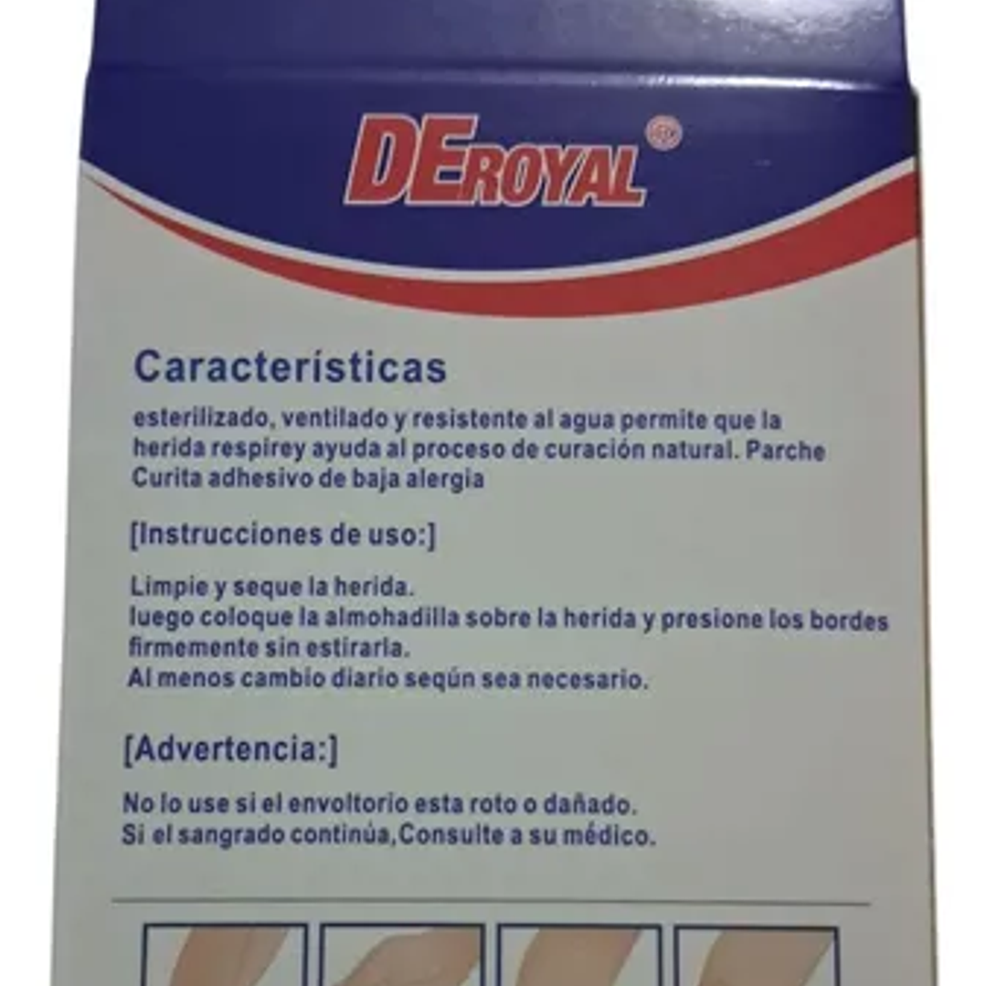 Parche Curita Royal Impermeable Transparente – Caja x30 Unidades (4 Tamaños) 5